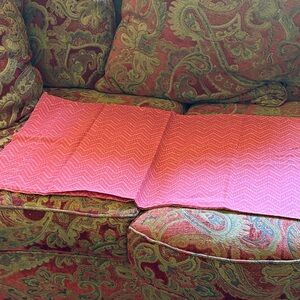 Pink Chevron Patterned Fabric